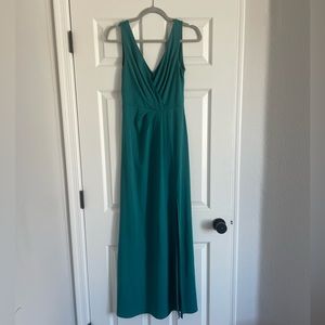 Teal full length dress